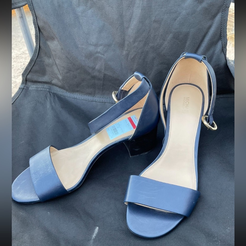 Michael Kors Blue Heels Slingback Elegance